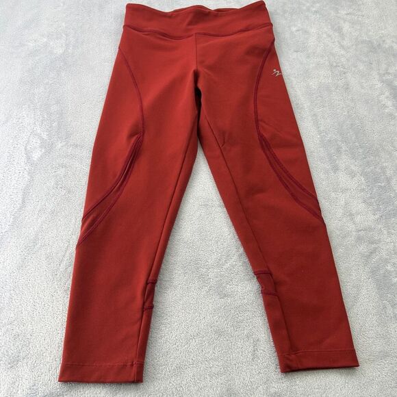 Lycra Sport Technology Women's Size Medium Capri Legging Deep Red Gym ‎ Yoga - Picture 1 of 8